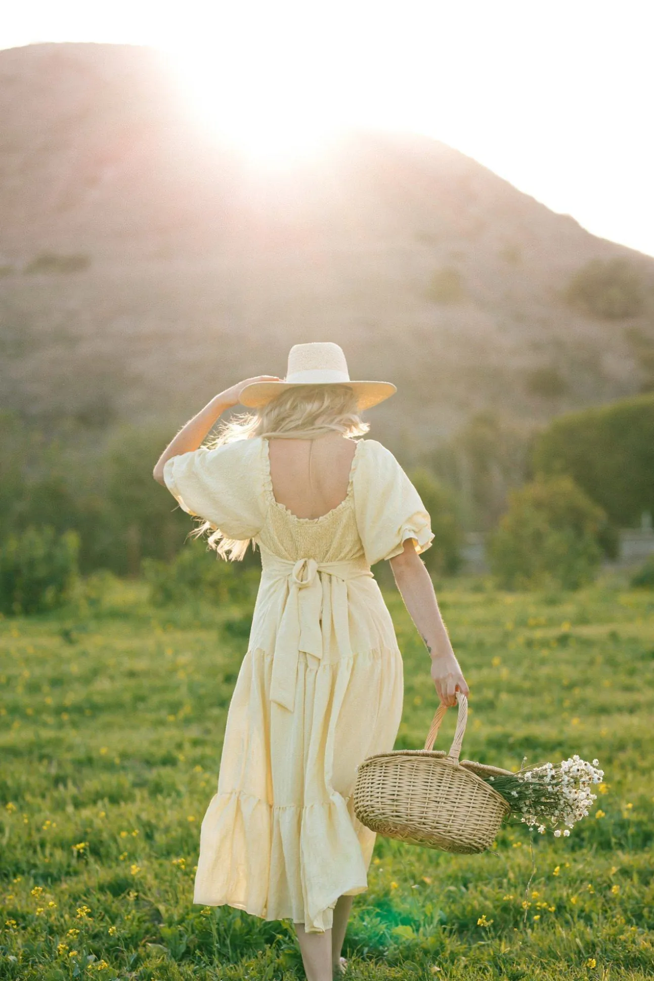 Paige Puff Sleeve Tiered Midi Dress