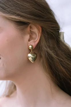 Peyton Heart Post Earrings