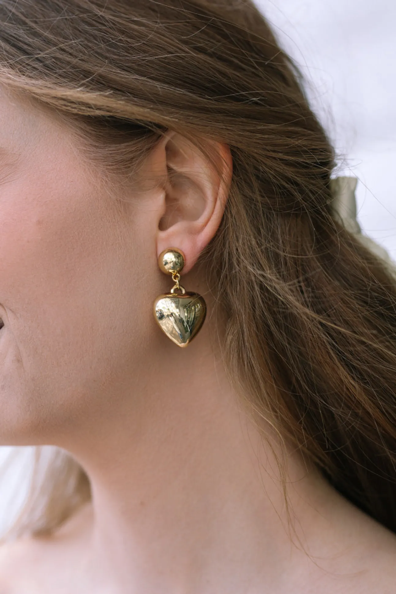 Peyton Heart Post Earrings