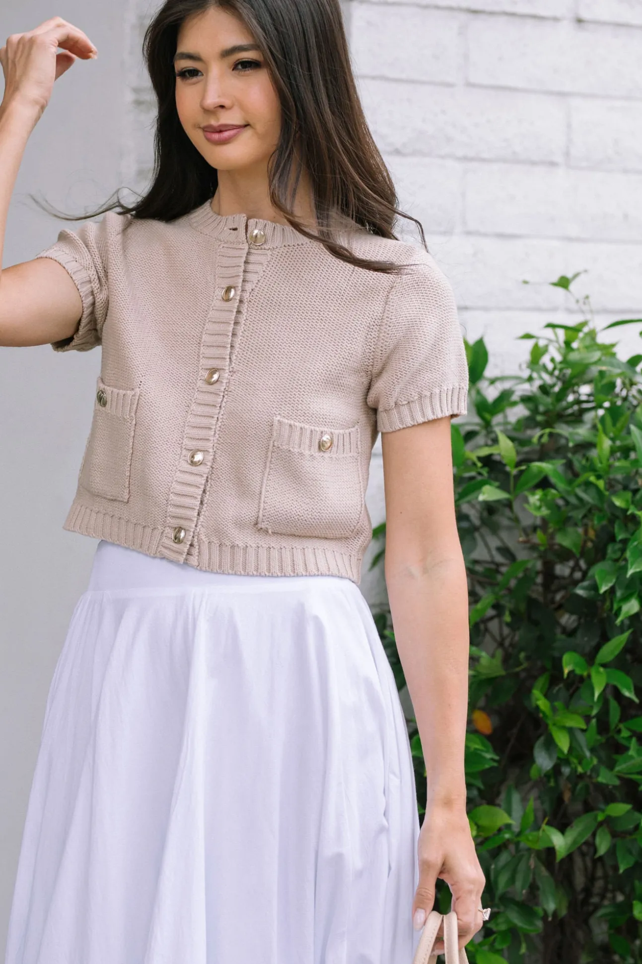 Rashida Pocket Buttoned Cardigan