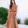 Robin Pleated Midi Skirt