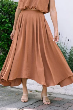 Robin Pleated Midi Skirt
