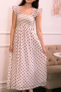 Rosario Dotted Midi Dress