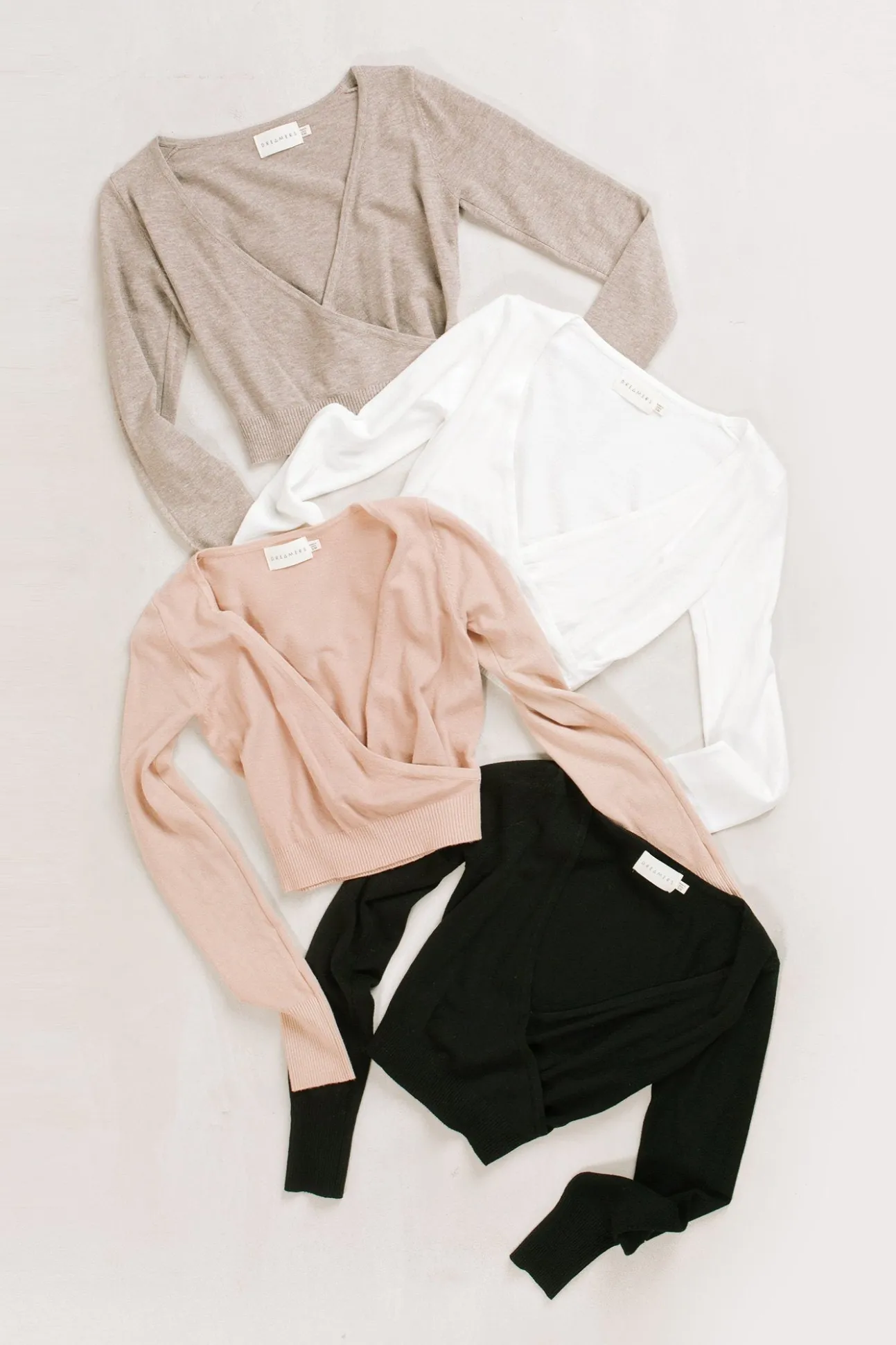Rosette Surplice Sweater Top