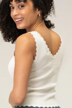 Rowan Scalloped Knit Tank