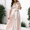 Ruth Ruffle Collared Dress