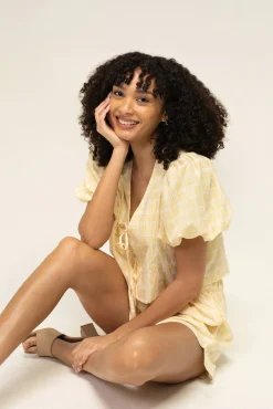Sadie Plaid Shorts Set