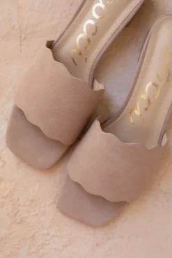 Sasha Scalloped Mules