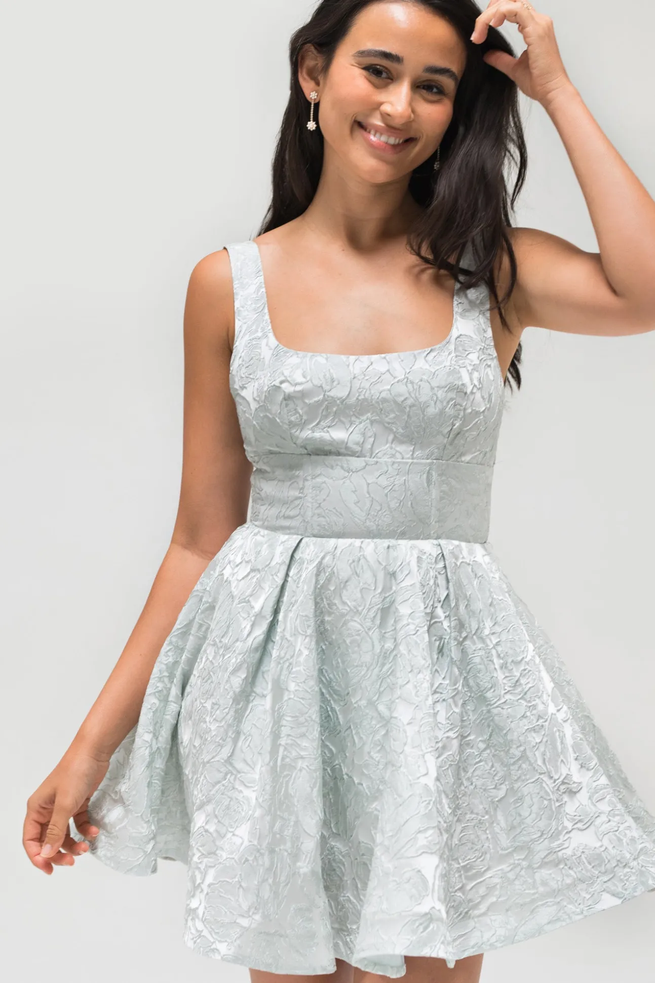 Selena Jacquard Mini Dress