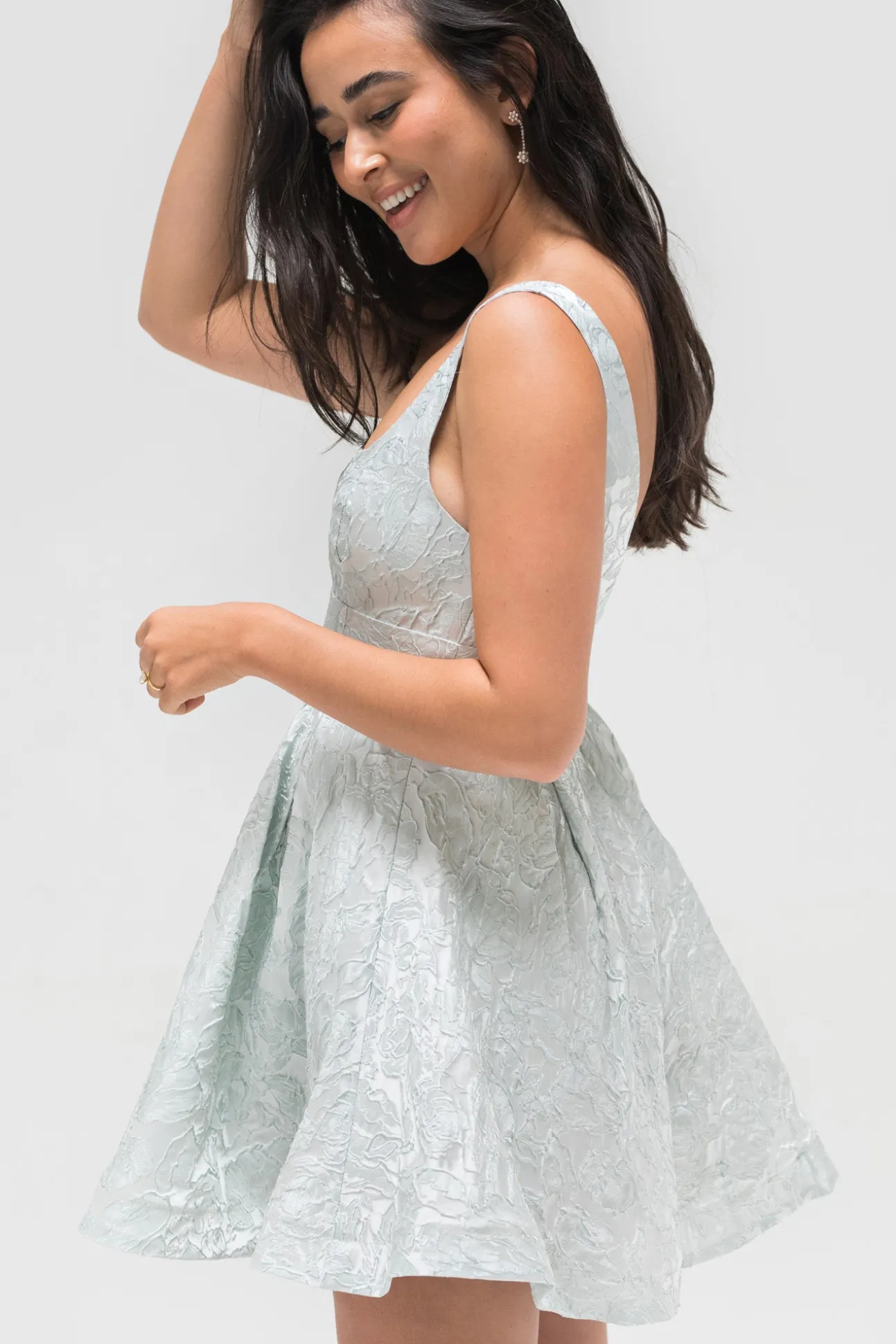 Selena Jacquard Mini Dress