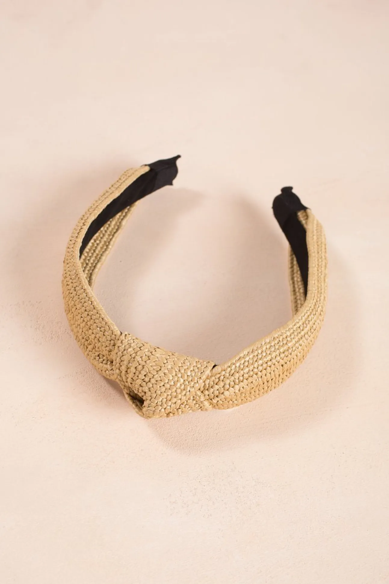 Serena Knotted Straw Headband