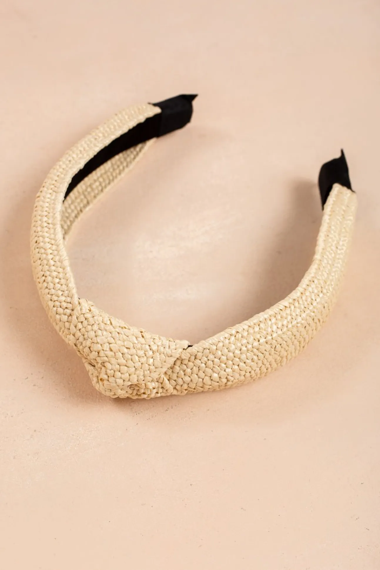 Serena Knotted Straw Headband