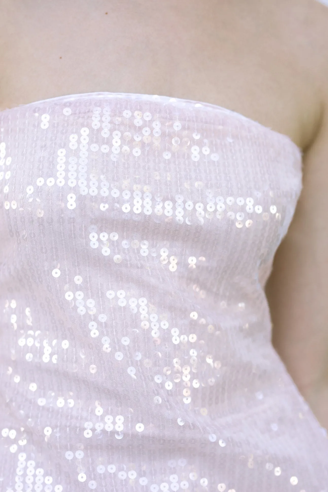 Sheila Strapless Sequin Mini Dress