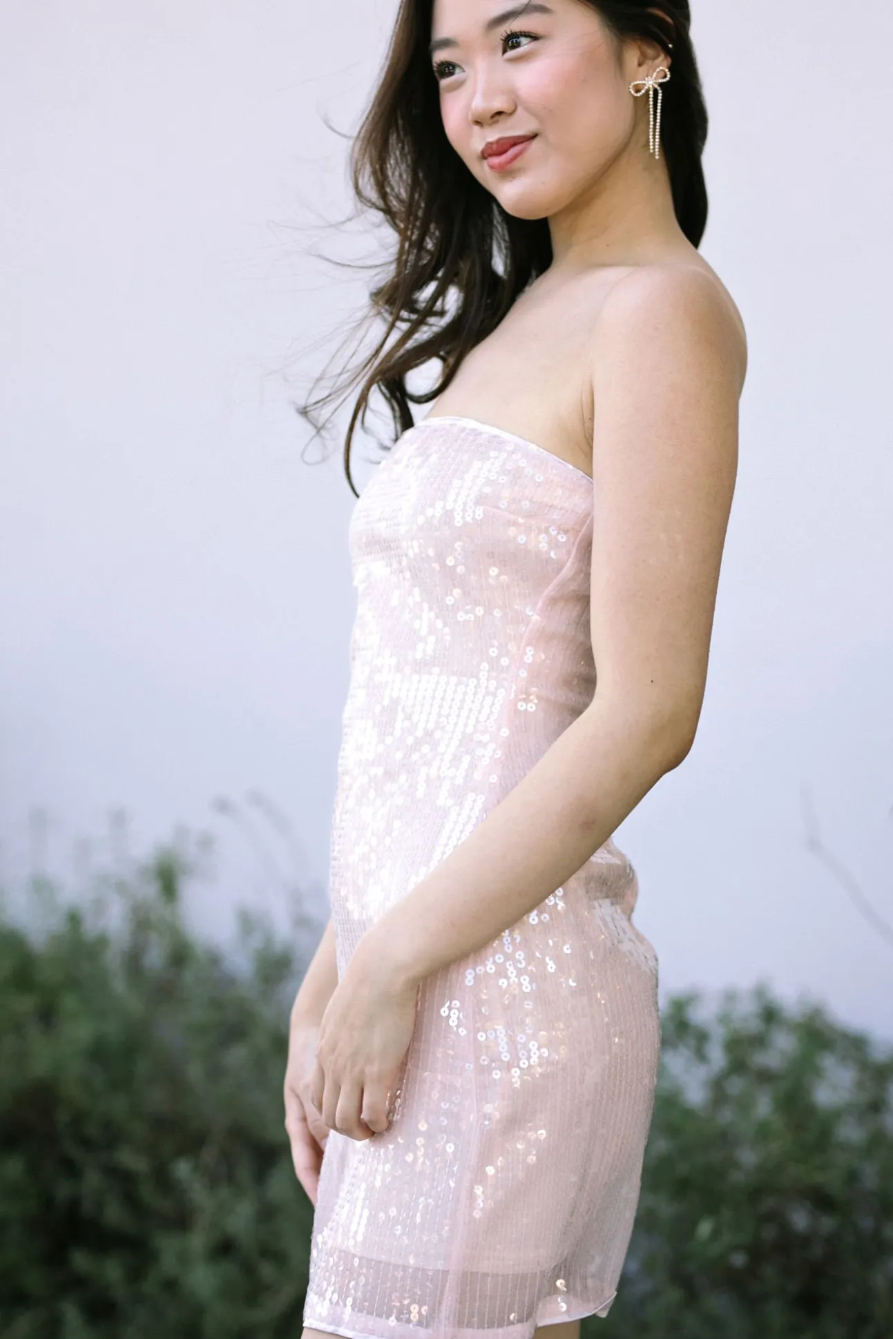 Sheila Strapless Sequin Mini Dress