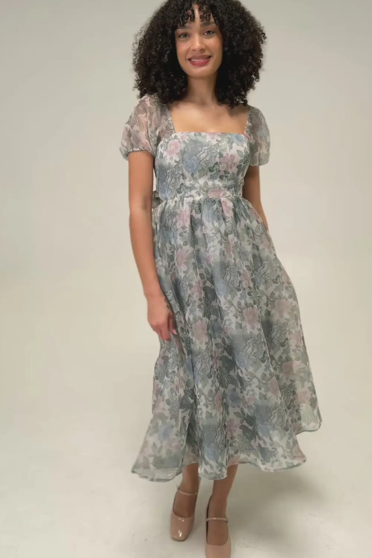 Sophia Floral Organza Dress