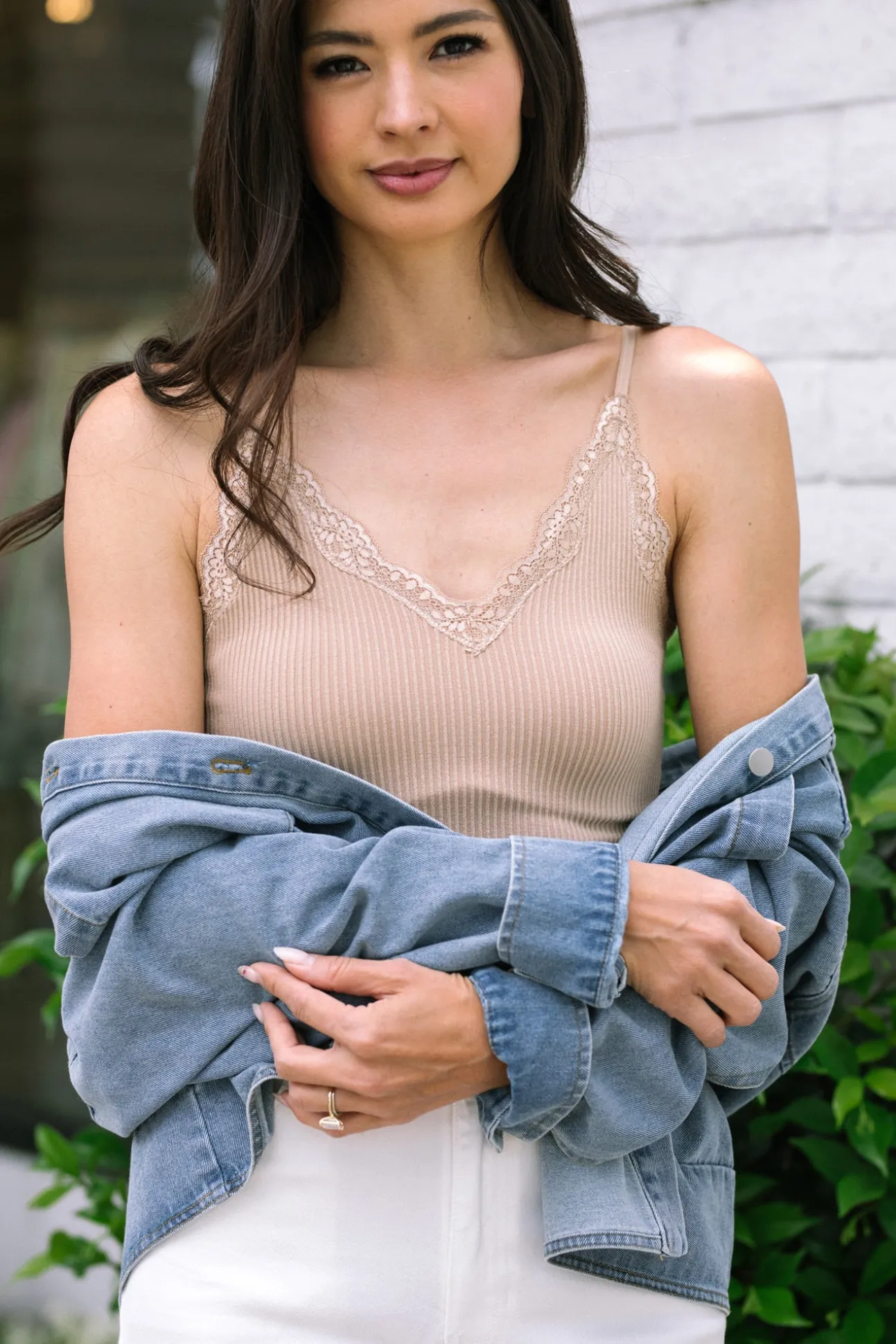 Tabitha Cropped Lace Cami
