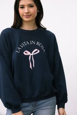 Tania Graphic Crewneck Sweatshirt
