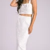 Taylor Feather Sequin Set