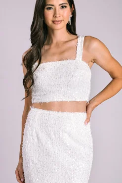 Taylor Feather Sequin Set