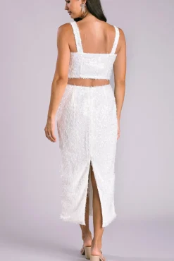 Taylor Feather Sequin Set