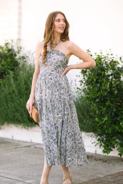 Topanga Halter Tiered Dress
