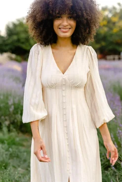 Valerie Buttoned Midi Dress