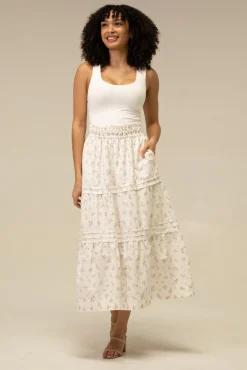 Veronica Floral Tiered Skirt