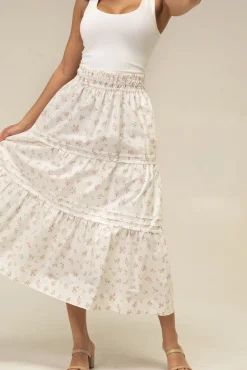 Veronica Floral Tiered Skirt