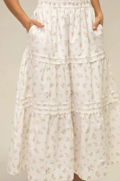 Veronica Floral Tiered Skirt