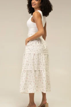 Veronica Floral Tiered Skirt