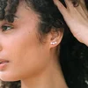 Veronica Pearl Trio Stud Earrings