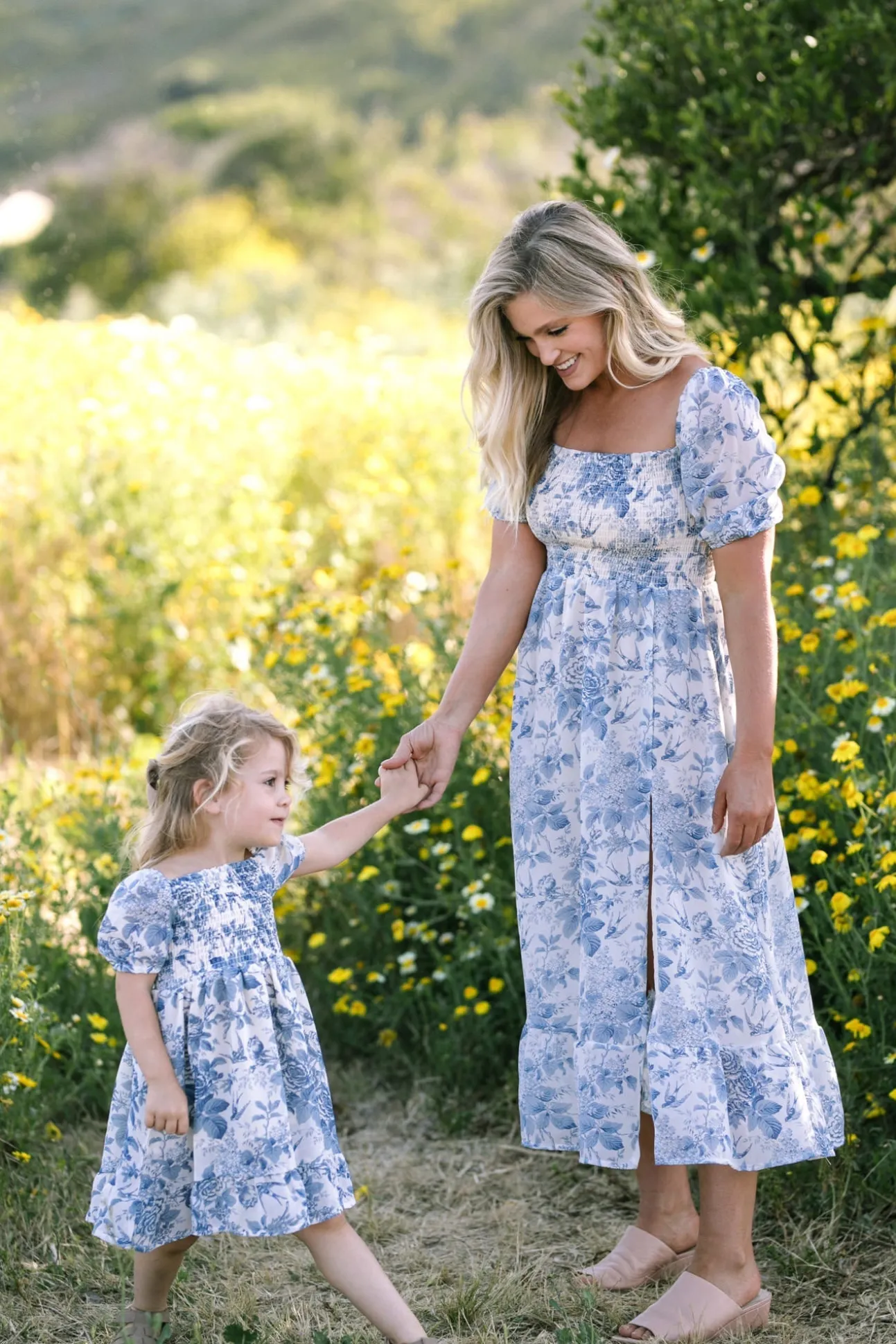 Zoey Smocked Midi Dress