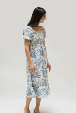 Zoey Smocked Midi Dress