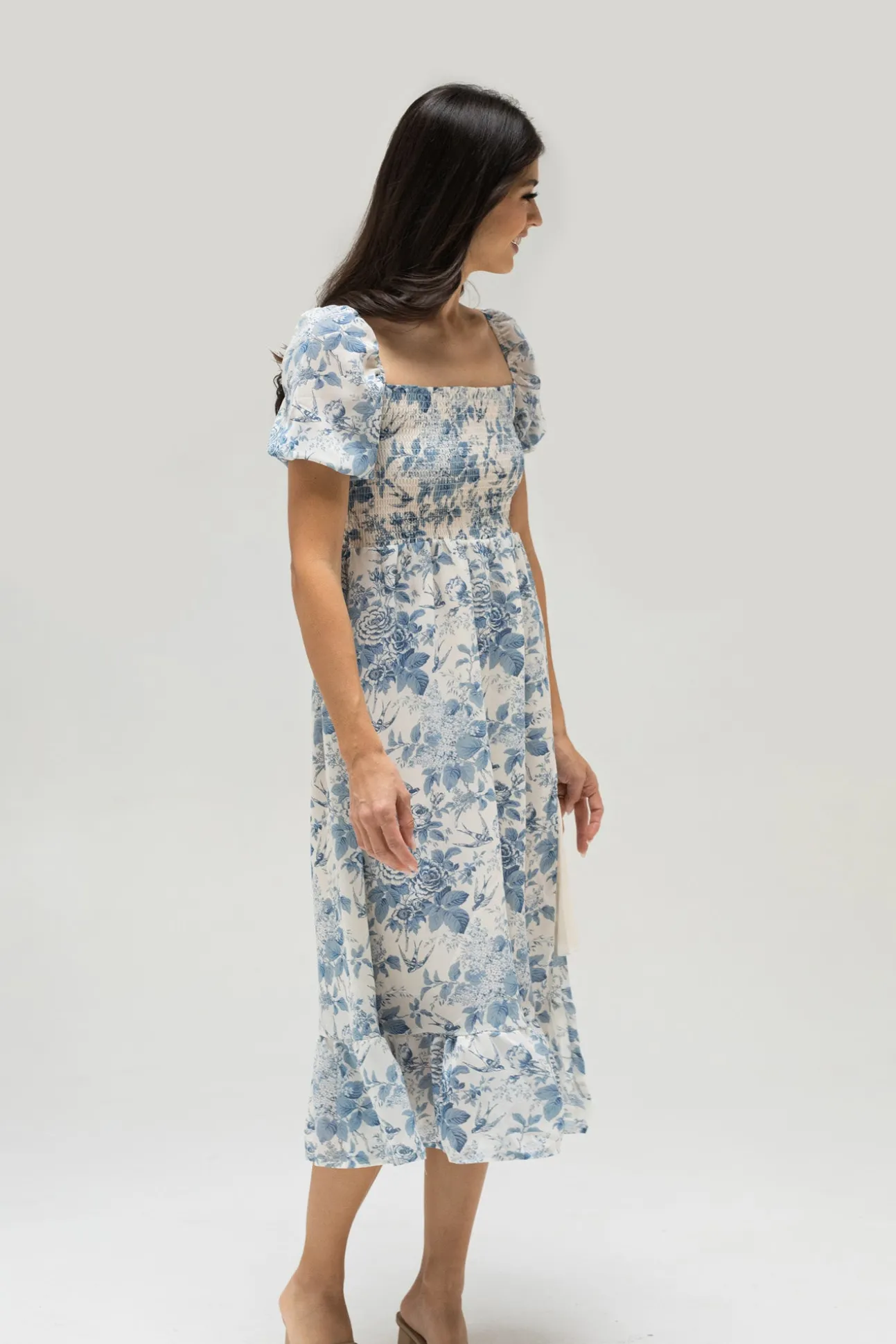 Zoey Smocked Midi Dress